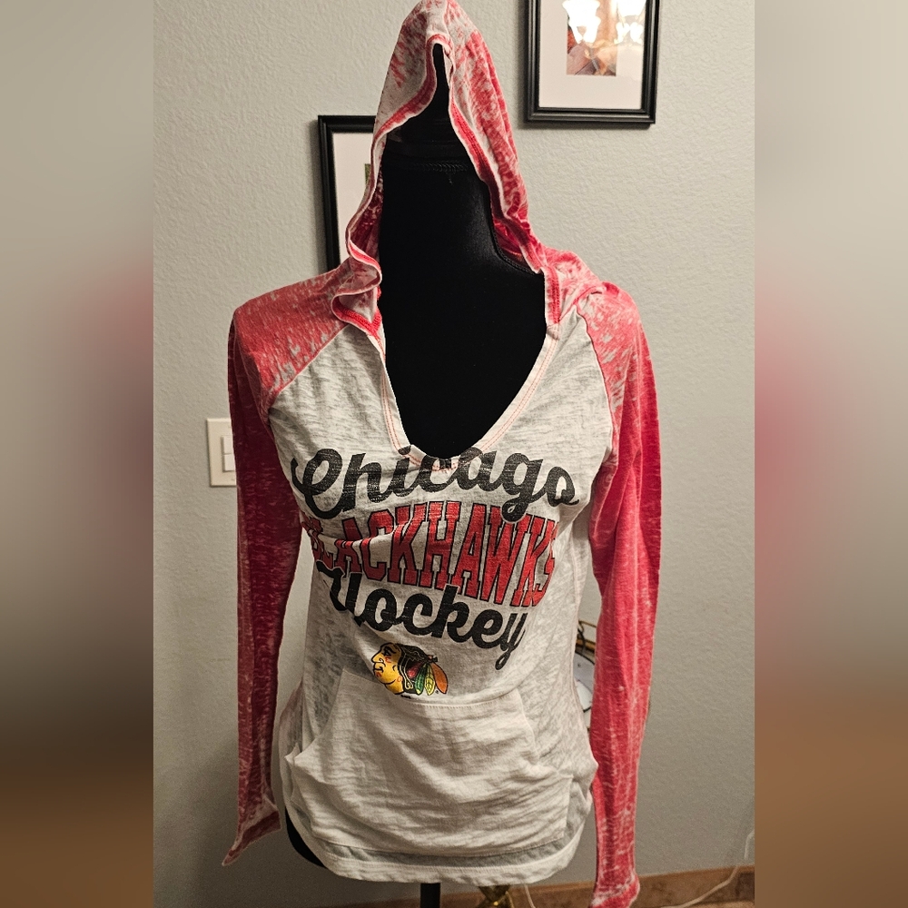 Blackhawks Hockey hooded top